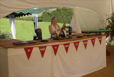 The bar at a private function